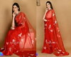 VK 4102 Organza Silk Digital Printed Sarees Catalog